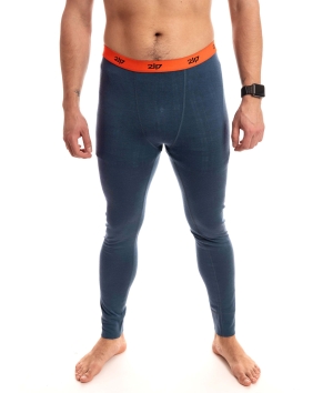 man wearing navy long pant merino underwear 3