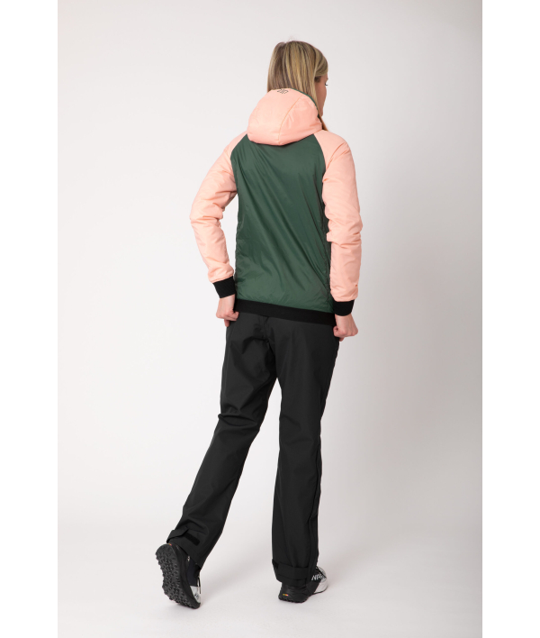 7613909 Krusbo light padded jacket forest green front