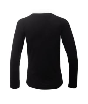 7953919 Luttra Mesh top long black front