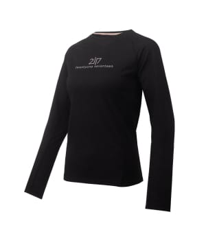 7953919 Luttra Mesh top long black front