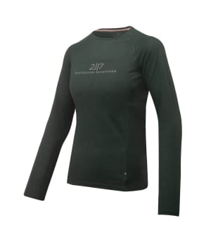 7953919 Luttra Mesh top long forest green front