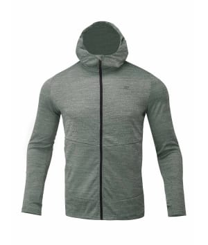 7812927 Hide Powerstretch jacket forest green front