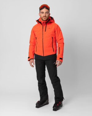 2117 7513929 7523929 men kuolpa 3 layer shell ski jacket pants red orange black a