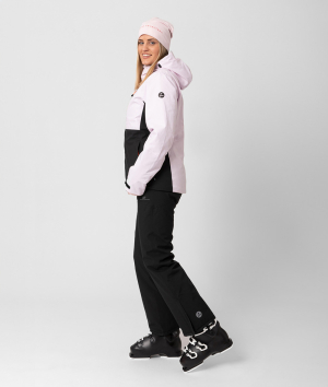2117 7613923 7623923 women sala light padded ski jacket pants black color block soft pink c