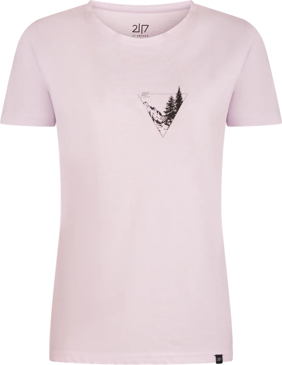 Dam-T-shirt med tryck Apelviken